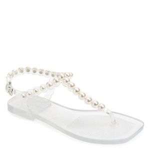 Jeffrey Campbell Clear Pearl Sandals
